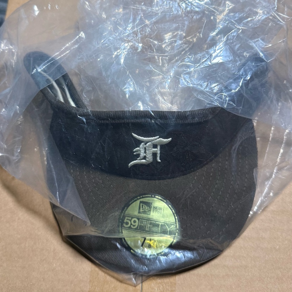 New Era 59FIFTY Detroit Tigers Fitted Visor Hat Walnut Brown 7 1/8 MLB New